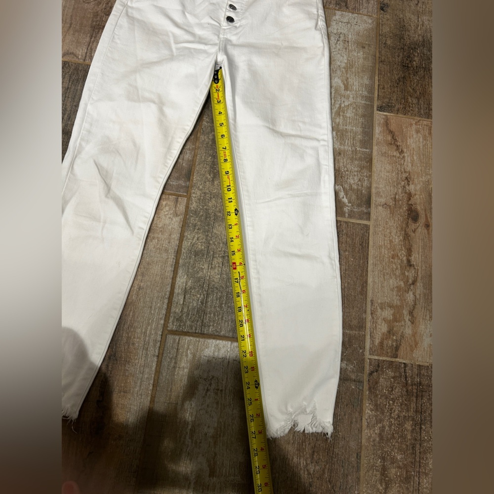 White High Rise Skinny Ankle Jeans 29 - Picture 12 of 13